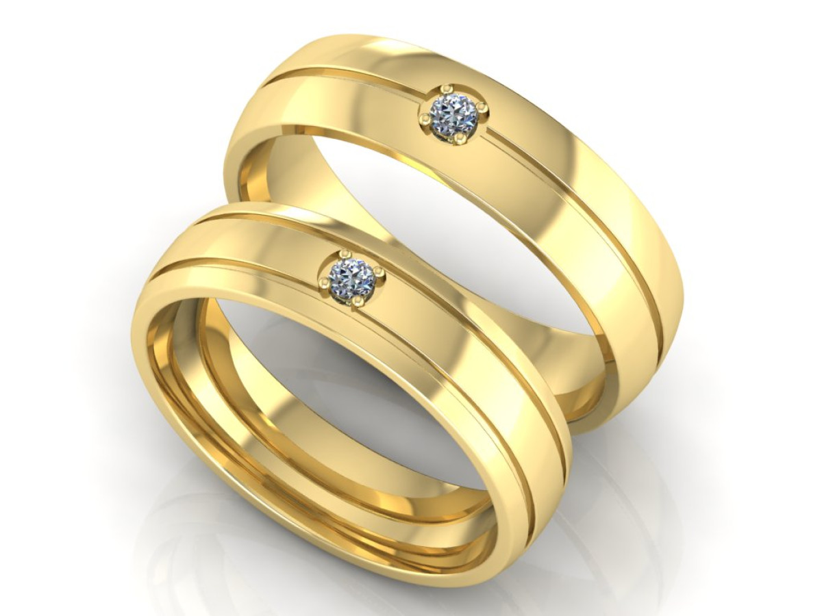 Vestuviniai žiedai "Klasika-7"